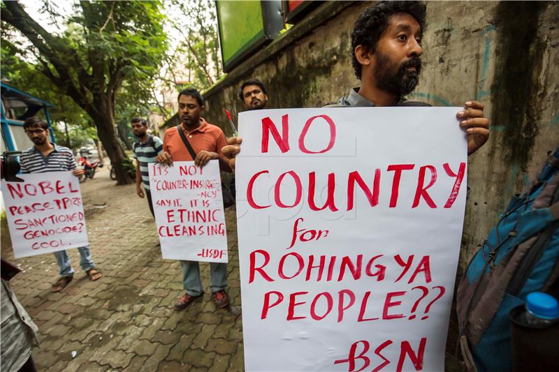 INDIA MAYANMAR ROHINGYA PROTEST