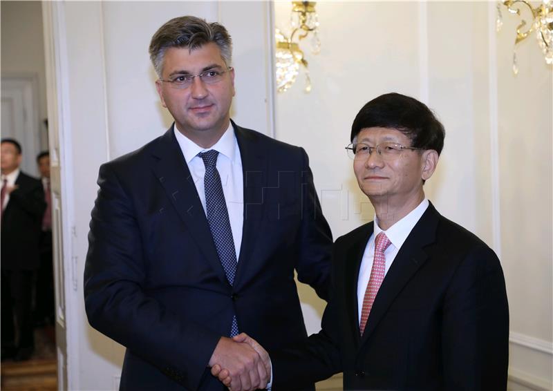 PM Plenkovic meets special Chinese presidential envoy