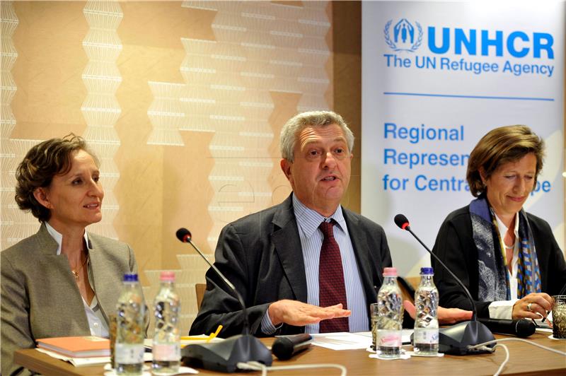 HUNGARY UNHCR GRANDI VISIT