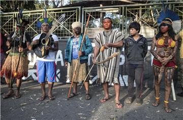 BRASIL INDIGENOUS PEOPLE PROTEST