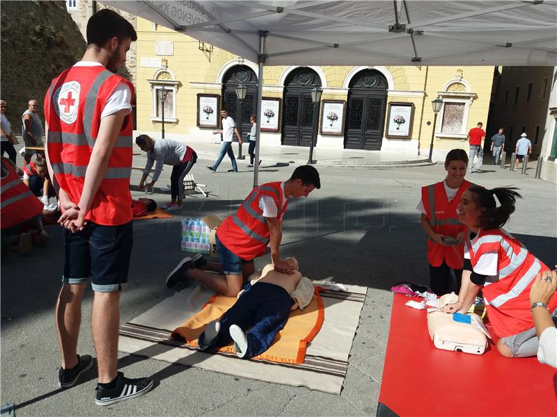 Split - vježba volontera Crvenoga križa