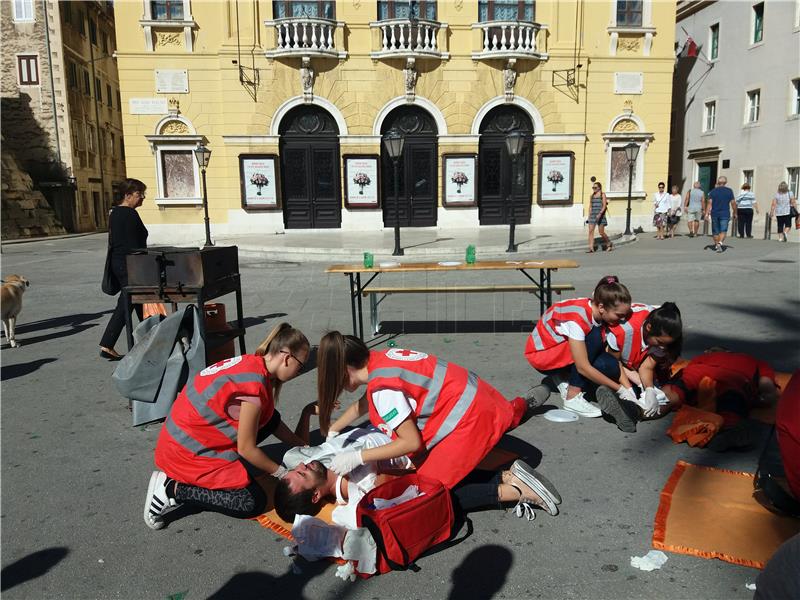 Split - vježba volontera Crvenoga križa