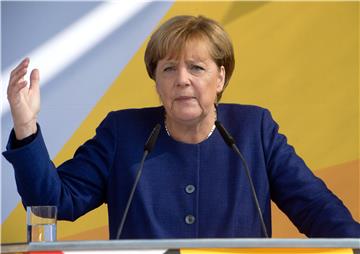 Merkel attends CDU Election campaign in Germany