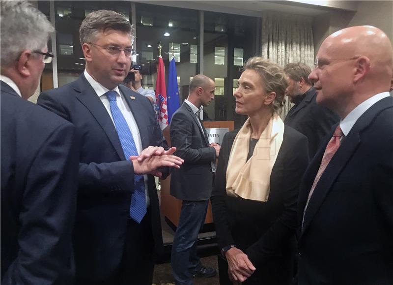 Plenkovic meets with Croatian Americans in New York