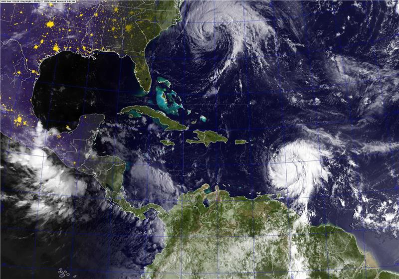 SPACE ATLANTIC OCEAN WEATHER HURRICANE JOSE MARIA