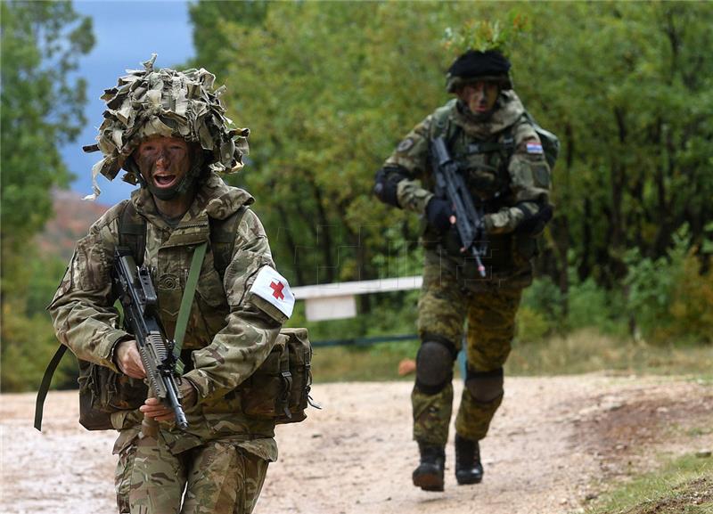 Presentation of Croatian-British military exercise held