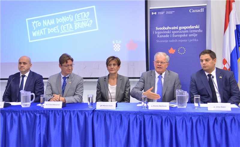 Dalic: CETA provides better framework for economic cooperation with Canada