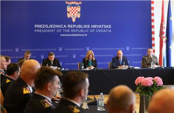 Održana 10. sjednica Vijeća za domovinsku sigurnost predsjednice Republike - priopćenje