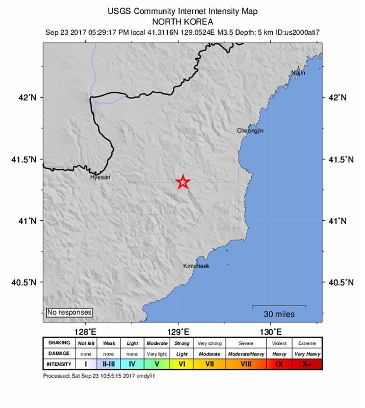 NORTH KOREA EARTHQUAKE