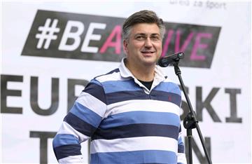 Plenković sudjelovao na službenom otvorenju Europskog tjedna športa