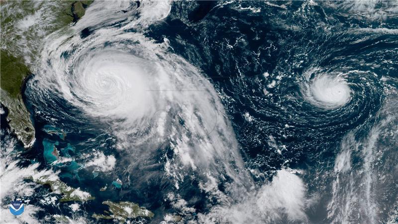 SPACE ATLANTIC OCEAN WEATHER HURRICANES