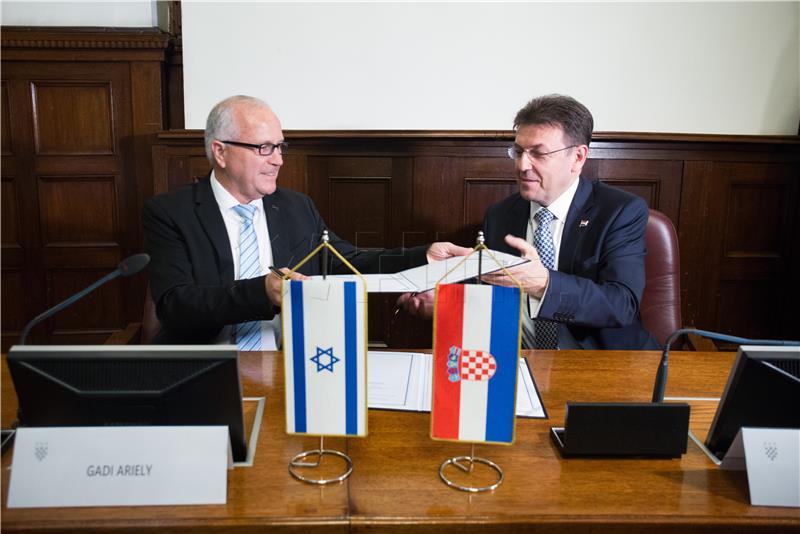 Croatia, Israel sign cooperation agreement