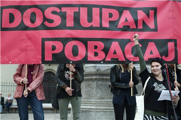 Prosvjedna akcija 'Za besplatan i dostupan pobačaj'