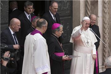 ITALY POPE FRANCIS VISITS CESENA