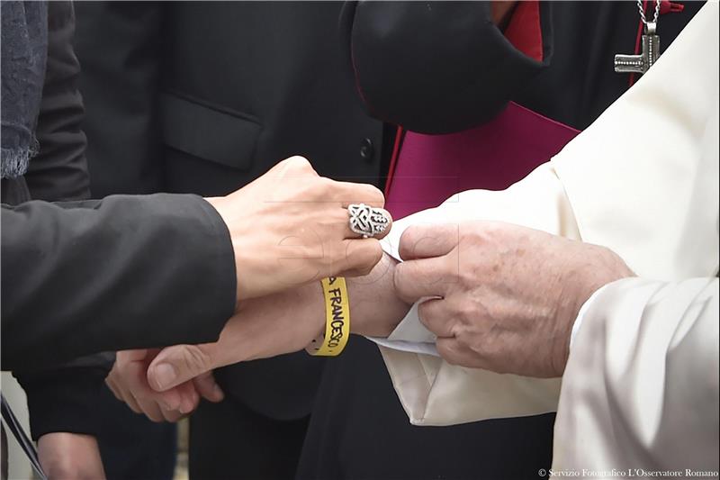 ITALY POPE FRANCIS VISITS CESENA AND BOLOGNA