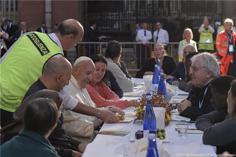 ITALY POPE FRANCIS VISITS CESENA AND BOLOGNA