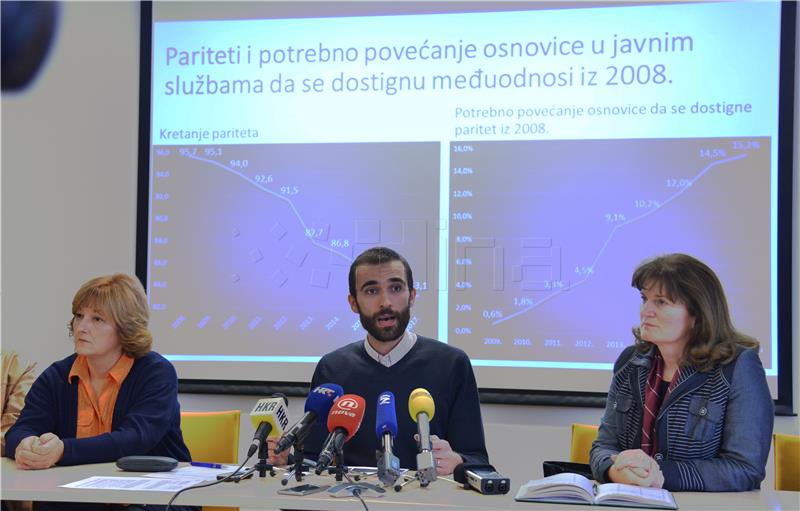 Zajednička konferencija za medije sindikata javnih službi