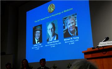 SWEDEN NOBEL 2017 PHYSIOLOGY MEDICINE