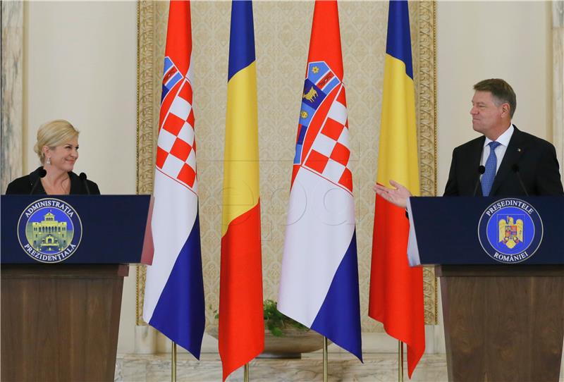 Hrvatska predsjednica Grabar-Kitarović i rumunjski predsjednik Iohannis protiv Europe više brzina