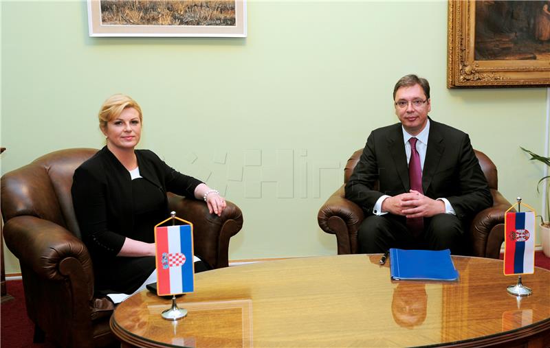 Grabar-Kitarovic: No prerequisites for Vucic's visit for now