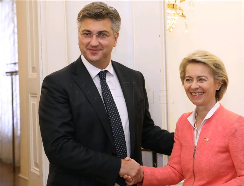 Croatian PM, German defence minister confirm good partner relations