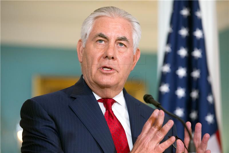 USA GOVERNMENT TILLERSON STATEMENT