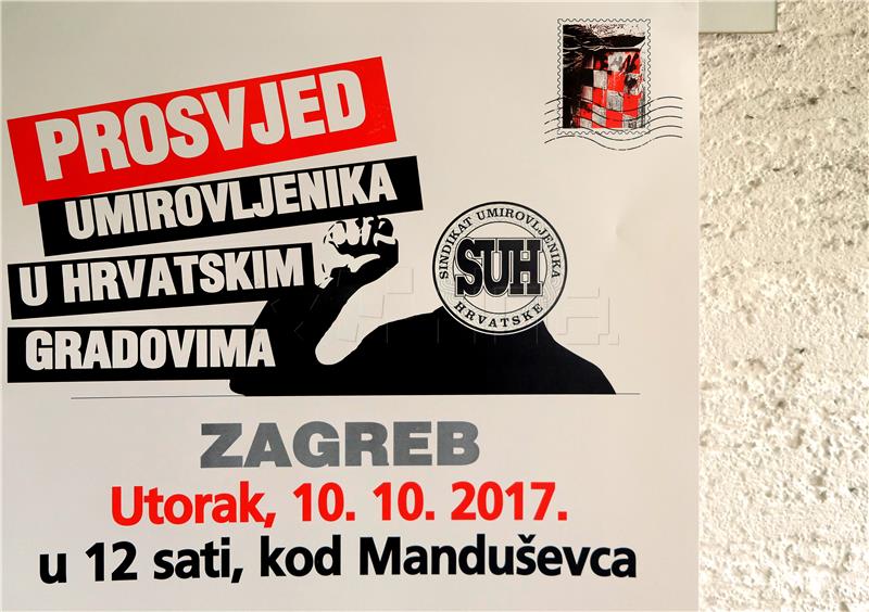 Konferencija za novinare Sindikata umirovljenika Hrvatske