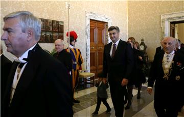 Vatikan: Premijer Plenković s papom Franjom