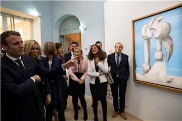 FRANCE MACRON PICASSO VISIT