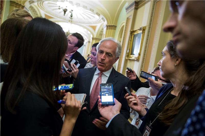 (FILE) USA SENATE BOB CORKER TRUMP TWEETS