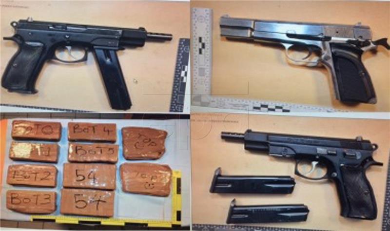 BRITAIN FRANCE FIREARMS AND DRUGS SEIZED