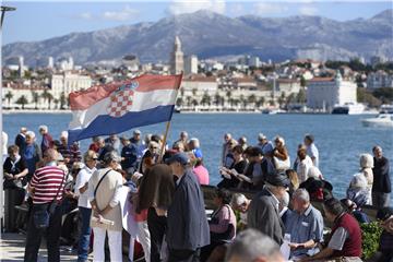 Prosvjed umirovljenika u Splitu