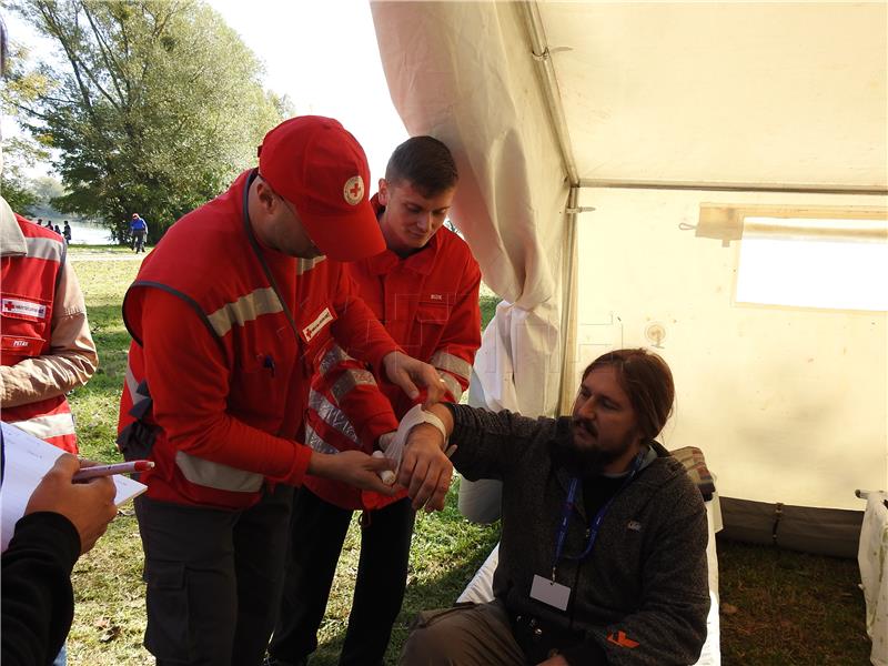 IPA FLOODS – VARAŽDIN 2017 -  vježba obrane od poplave izvedena na rijeci Dravi