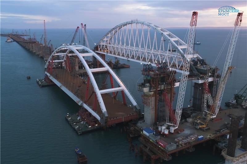 RUSSIA CRIMEA BRIDGE CONSTRUCTION