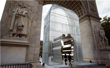 USA NEW YORK AI WEIWEI PUBLIC ART INSTALLATION