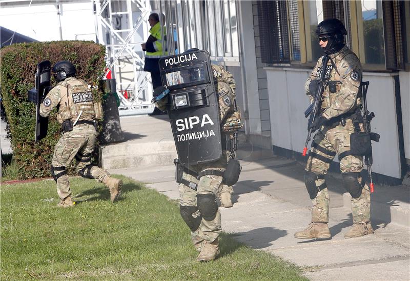 BOSNIA EUFOR POLICE EXERCISE