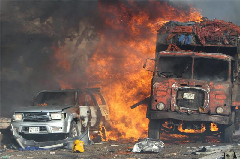 SOMALIA TRUCK BOMB EXPLOSION