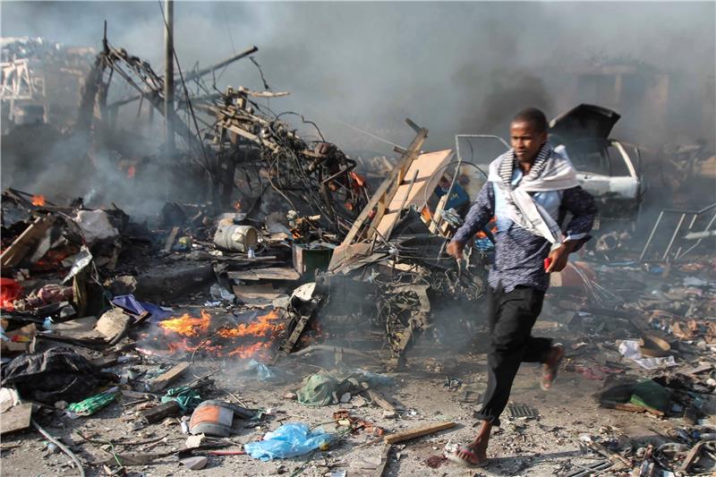 SOMALIA TRUCK BOMB EXPLOSION