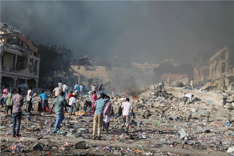 SOMALIA TRUCK BOMB EXPLOSION