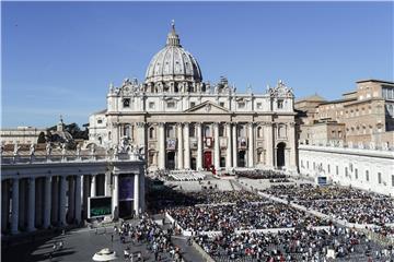 VATICAN POPE CANONIZATION MASS