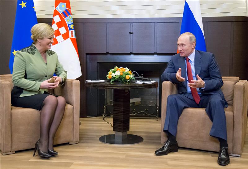 Russian and Croatian presidents call for fresh boost to bilateral ties