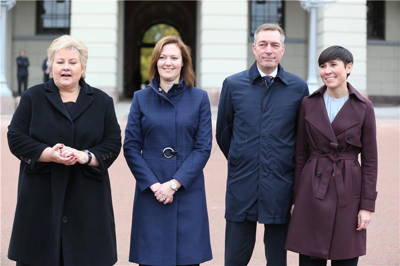 NORWAY NEW GOVERNMENT MINISTERS