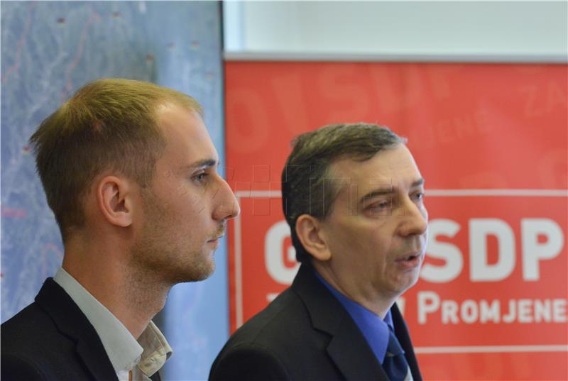 Konferencija za novinare zagrebačke Gradske organizacije SDP-a