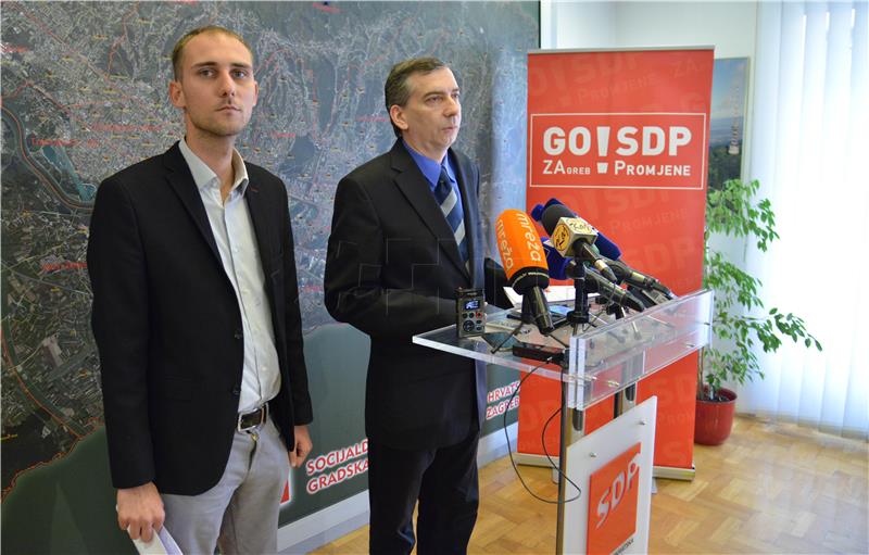 Konferencija za novinare zagrebačke Gradske organizacije SDP-a