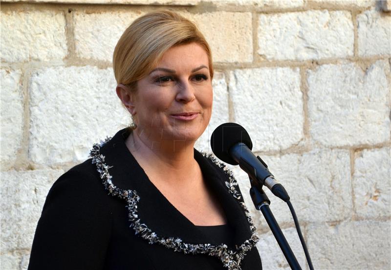 Predsjednica Republike Hrvatske Kolinda Grabar-Kitarović otvorila privremeni ured u Dubrovniku