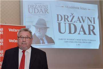 Objavljena knjiga "Državni udar", Vladimira Šeksa