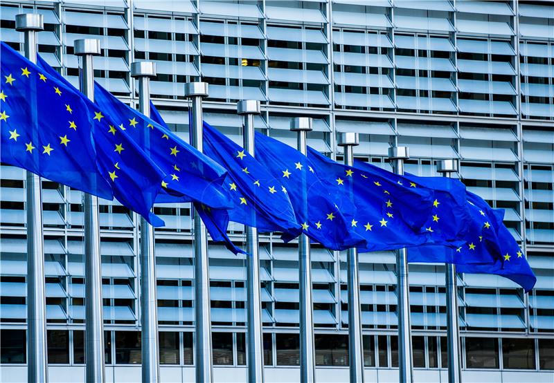 BELGIUM EU FLAGS