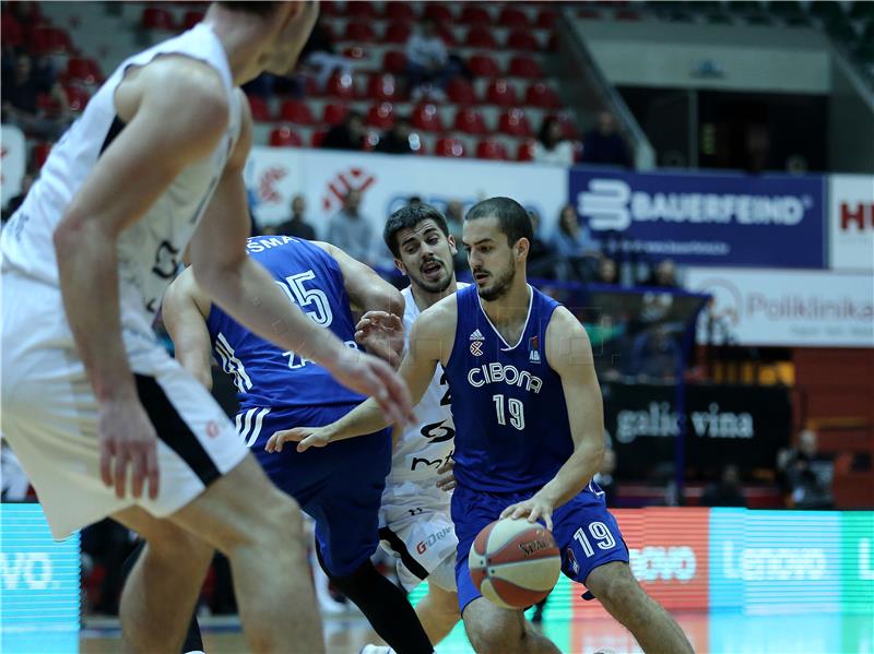 Utakmica košarkaške ABA lige Cibona - Partizan