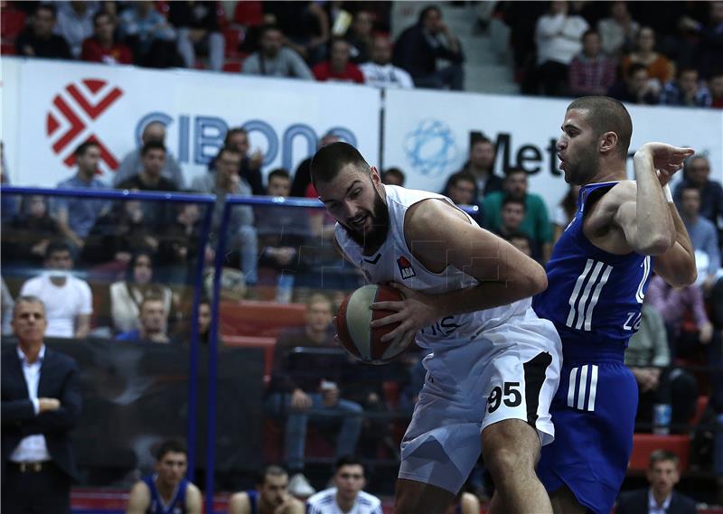 Utakmica košarkaške ABA lige Cibona - Partizan