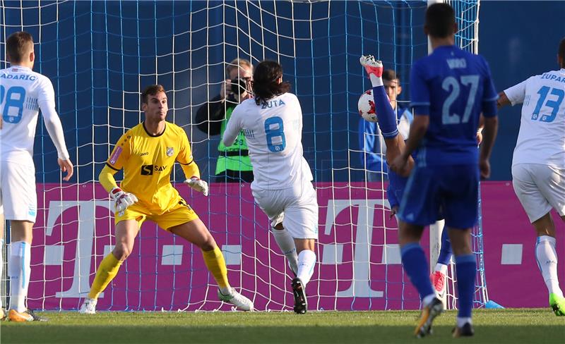 Football game between FC Dinamo and FC Rijeka